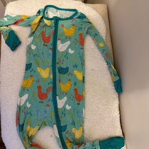 Little sleepies bamboo pj chickens 3T